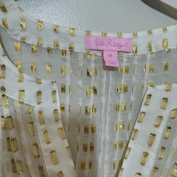 Lilly Pulitzer Colby Chiffon Silk Top - Picture 3 of 6